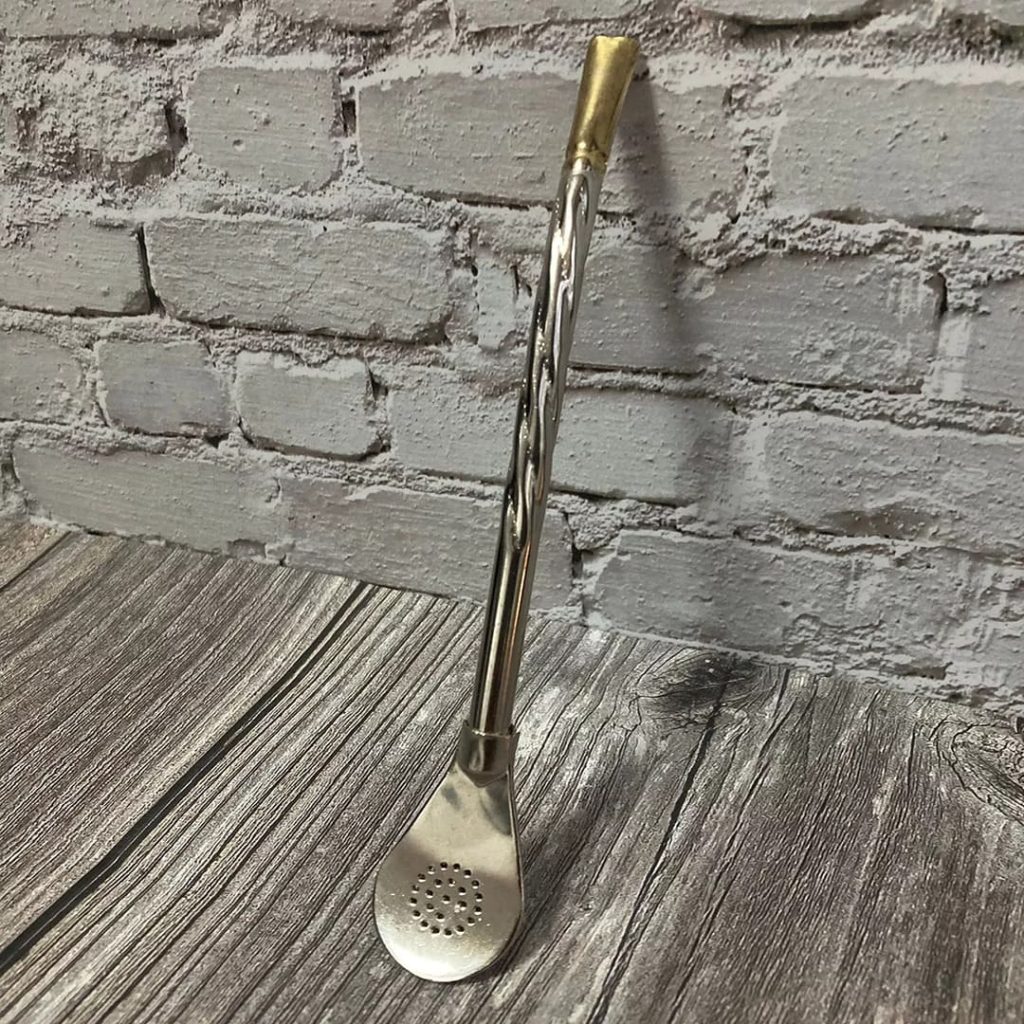 Bombilla para mate curva